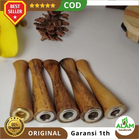 Pipa Rokok Kayu Kelor Emas Jawa