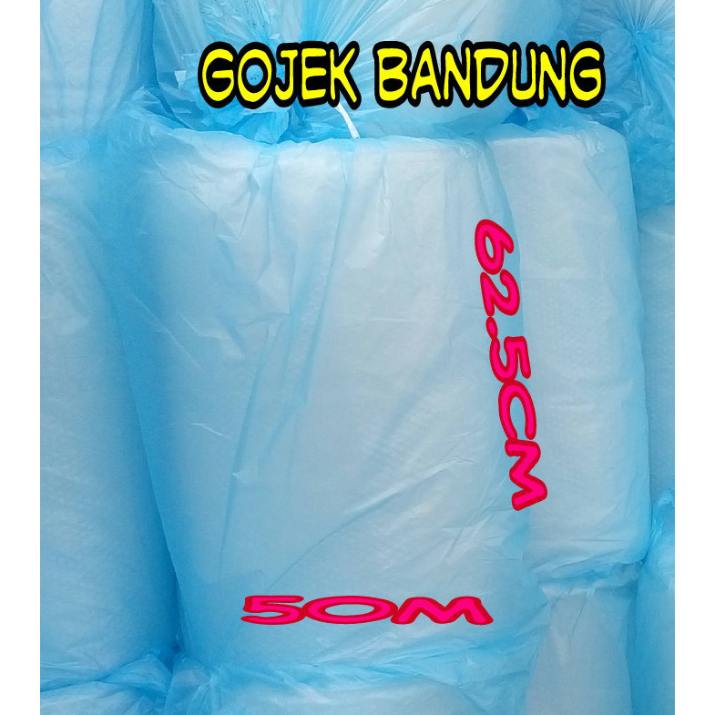 

Plastik bubble wrap 62.5cm x 50M khusus gojek Bandung buble gelembung - Hitam
