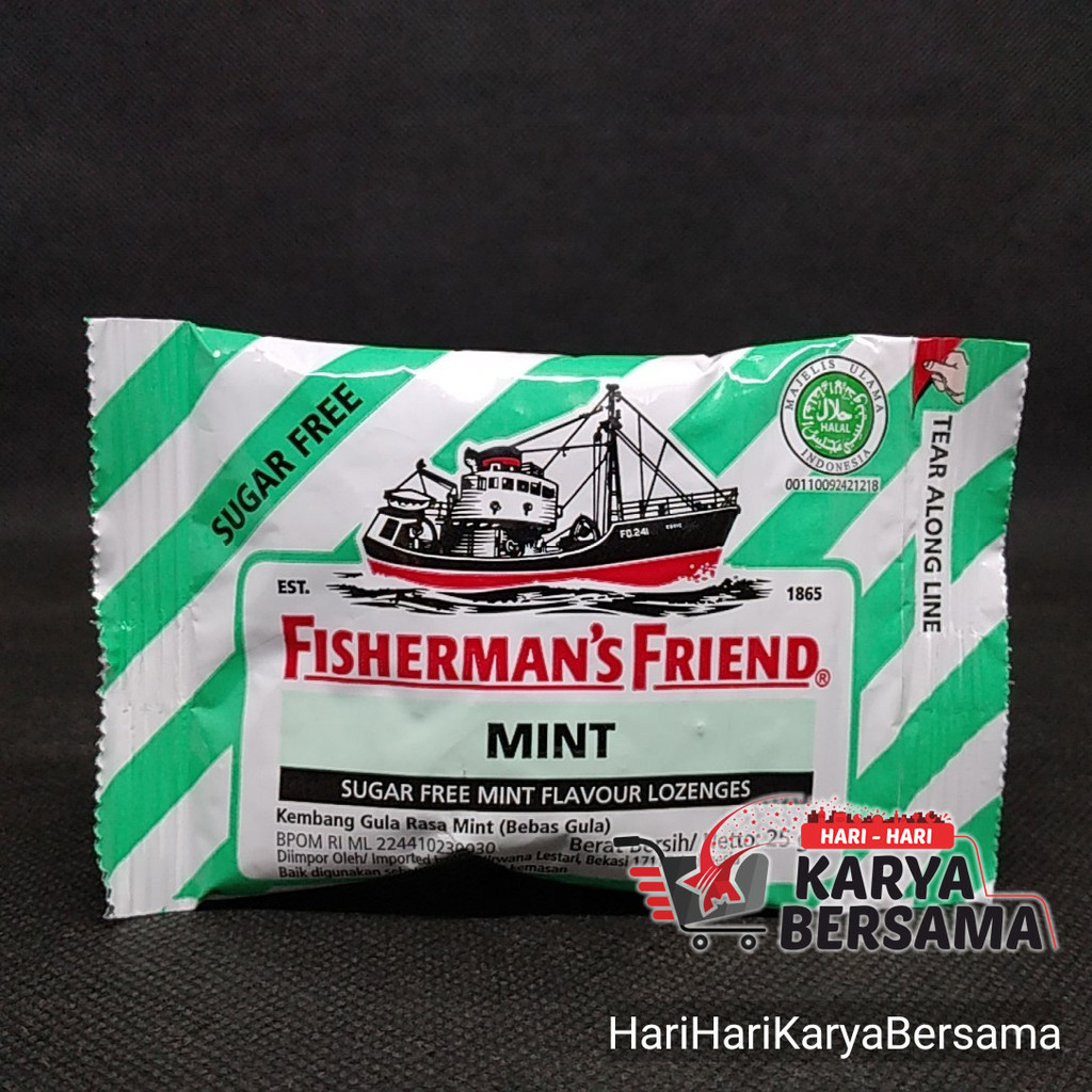 

MAKANAN RINGAN PERMEN FISHERMAN'S FRIEND SUGAR FREE MINT 25GR