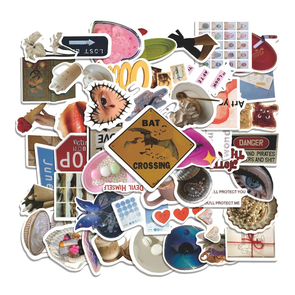 

COD 50 Pcs Stiker Aesthetic Random Lucu Anti Air Untuk Dekorasi Notebook Sepeda Skateboard Handphone DIY