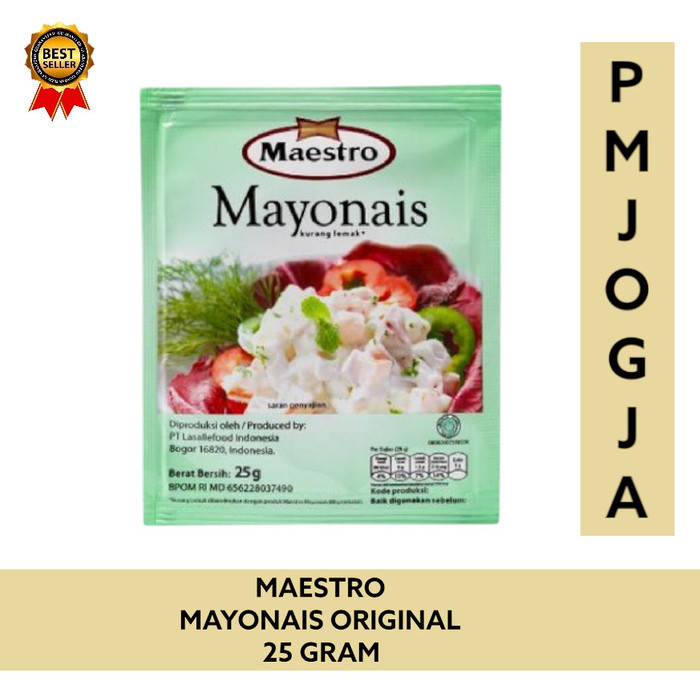 

MAESTRO Mayonaise mayonnaise Mayo Original Sachet 25gr 25 gram