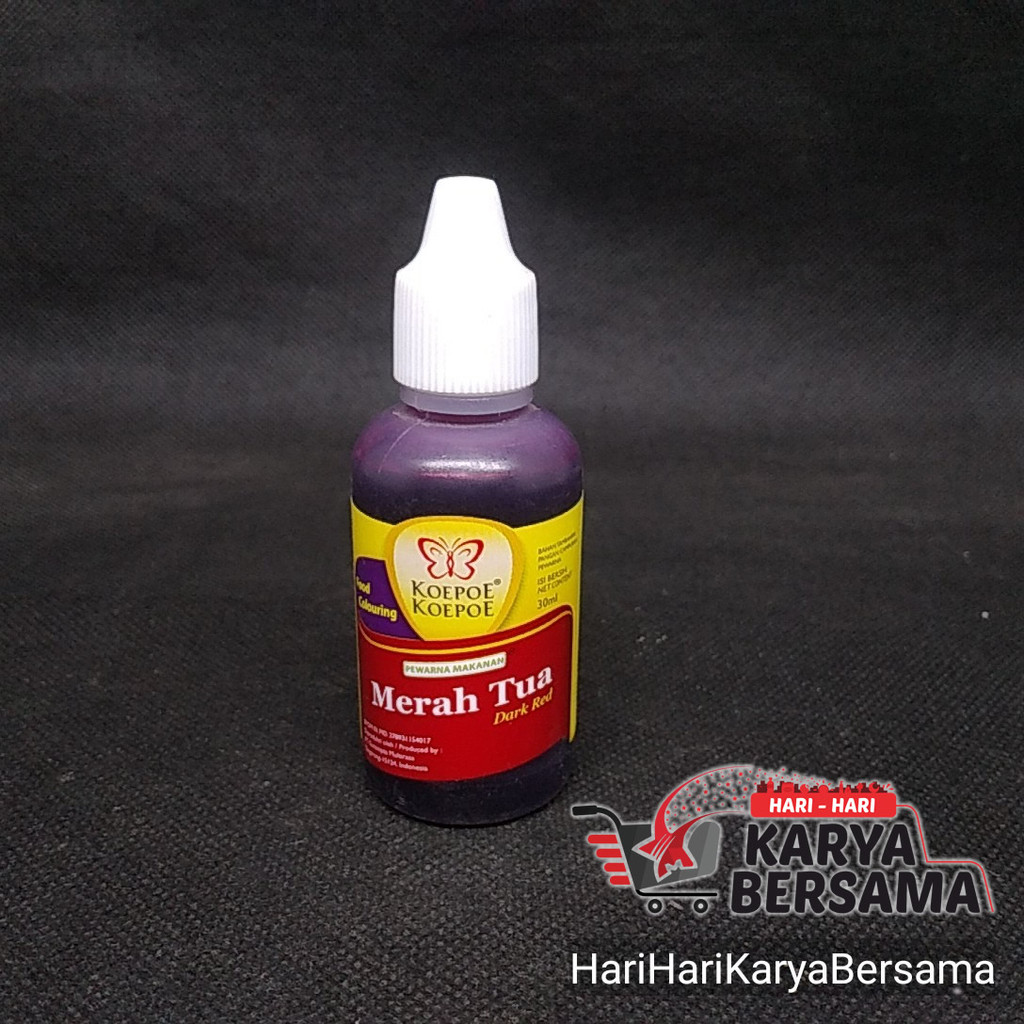 

KOEPOE KOEPOE PEWARNA MAKANAN MERAH TUA DARK RED 30ML