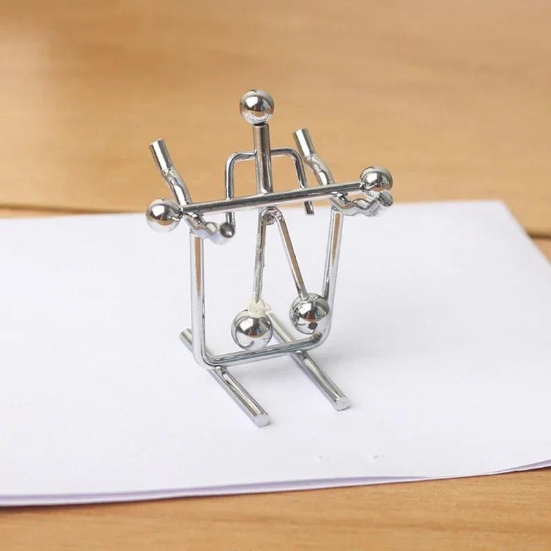 

Stainless Steel Balance Ball Toy Weightlifter Kinetic Art Home Decor Gadget Physics Balancing Tumbler Toy Dropship Ornaments