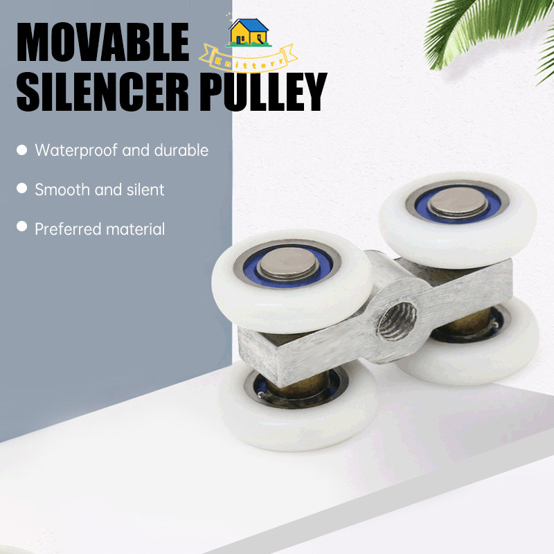 Roda Pintu Geser Kamar Mandi Katrol Halus Tahan Aus Pintu Kaca Jendela Pintu Geser Katrol Knitterr