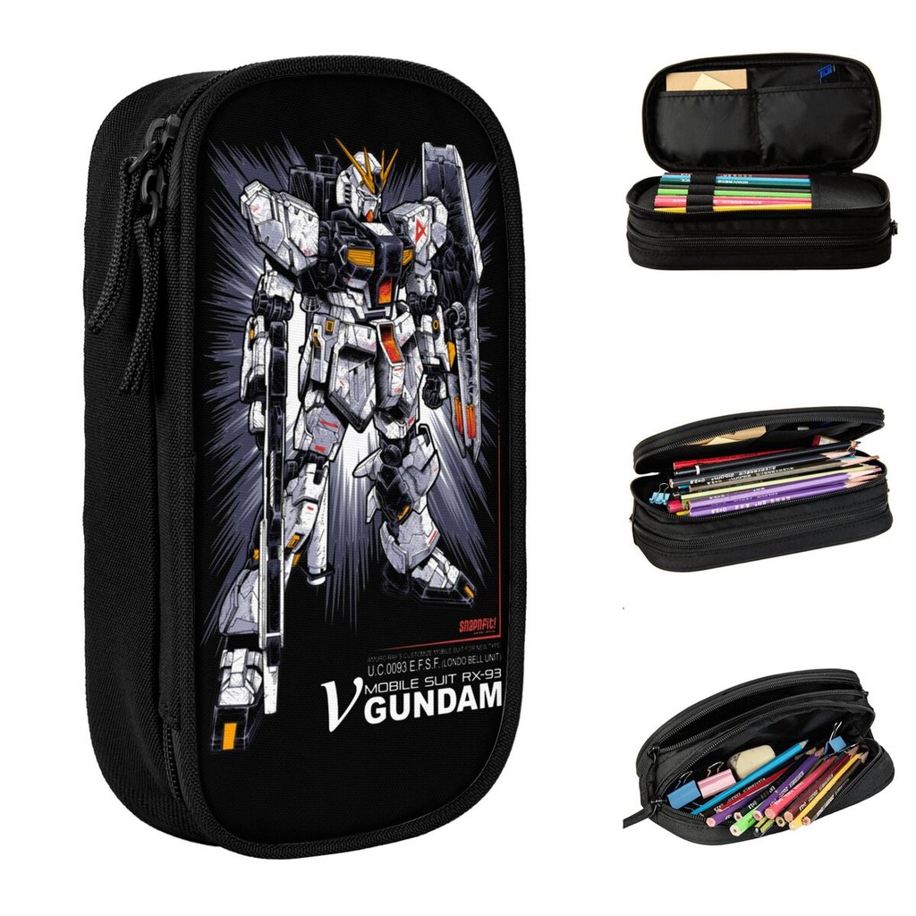 

Cute Mazinger Z Nu Gundam Pencil Case Pencilcases Pen Box for Girl Boy Large Storage Bags School Supplies Gift Stationery