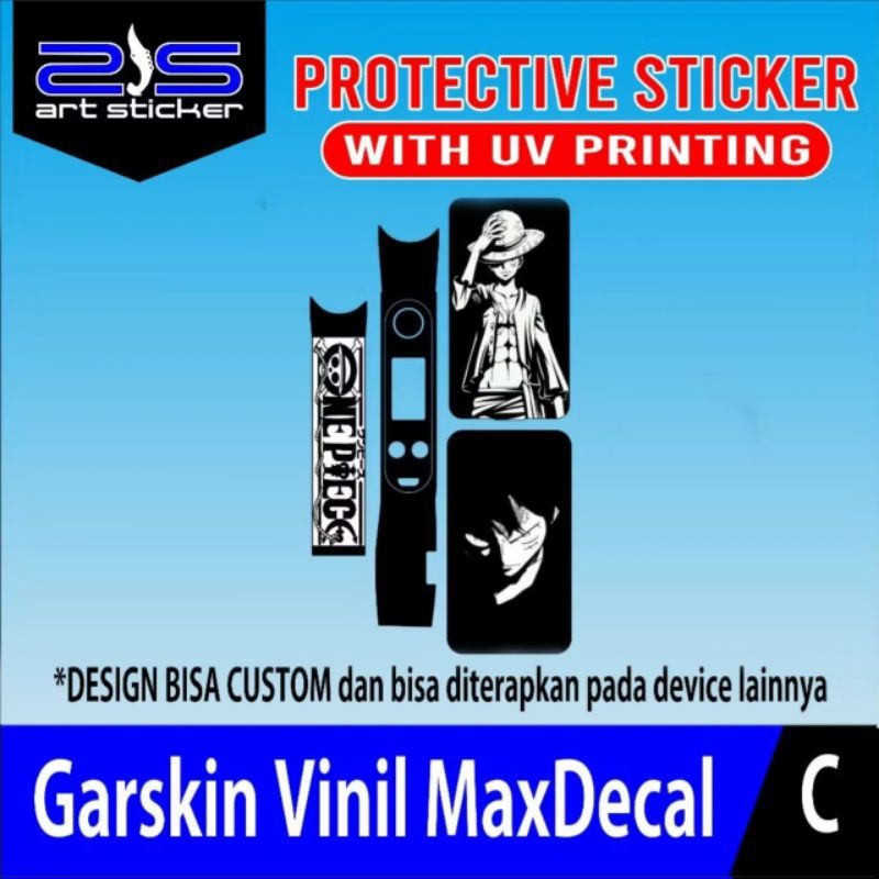 

StikerVolta 200 UV Varnish Printing Luffy Black garskin premium