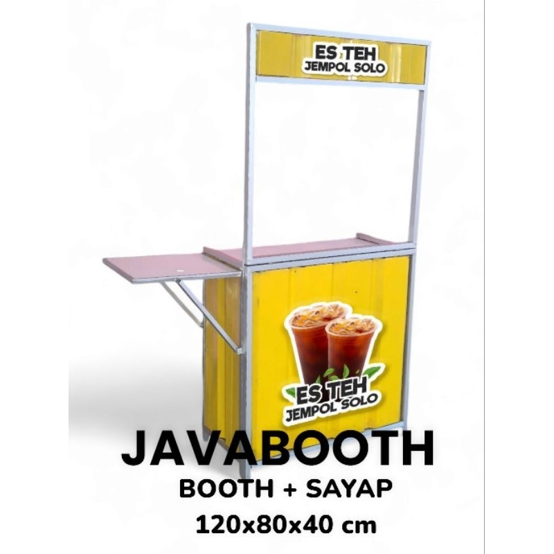JB LV Booth Portable Semi Container Plus Sayap Size 120x40cm