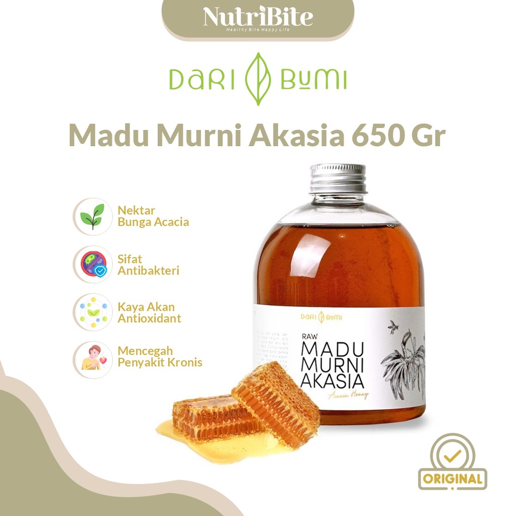 

DARI BUMI Madu Akasia Raw Honey Asli 650 Gram