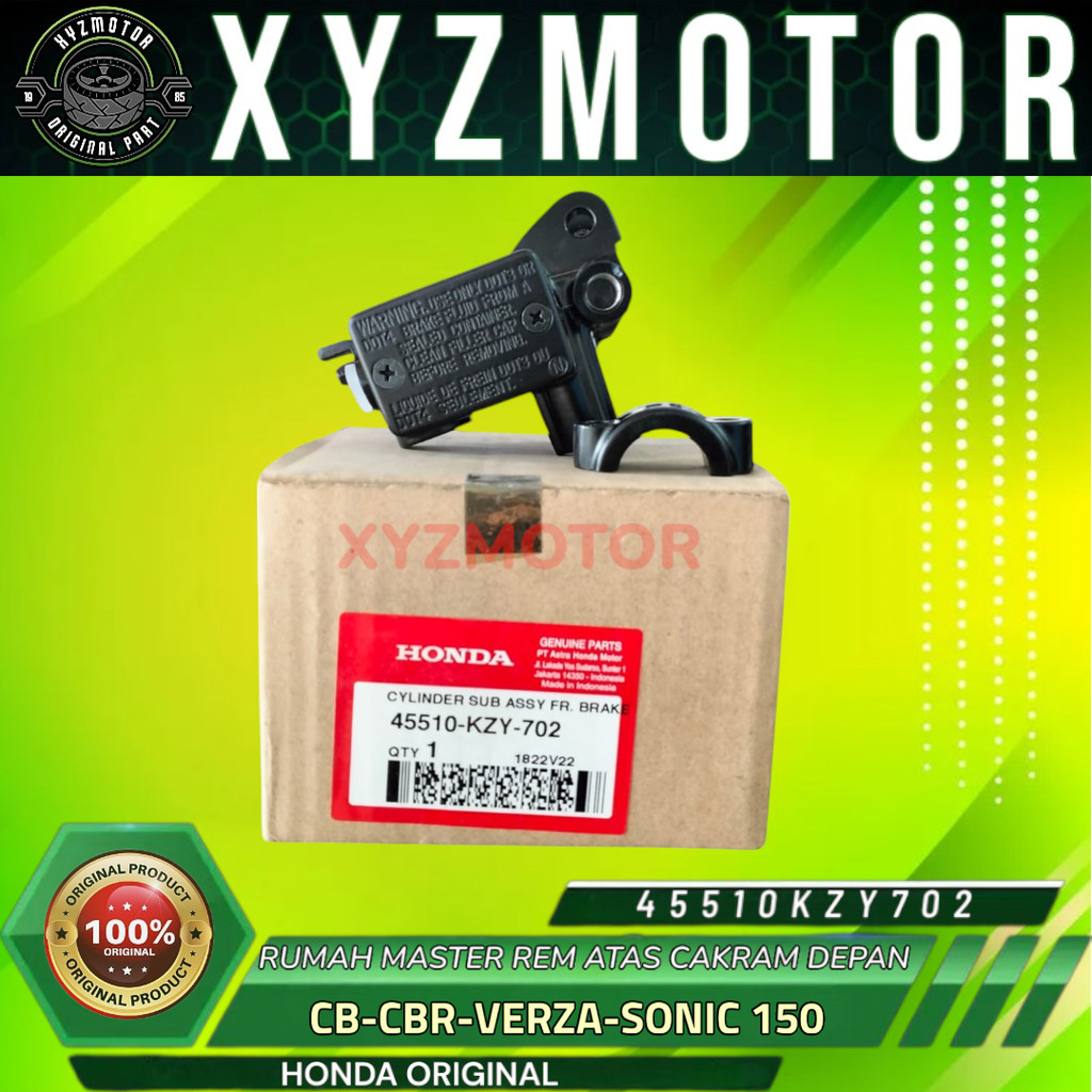 RUMAH MASTER REM ATAS CAKRAM DEPANCB150 VERZA CBR150R SONIC 150R VERZA150 HONDA ORIGINAL 45510KZY702