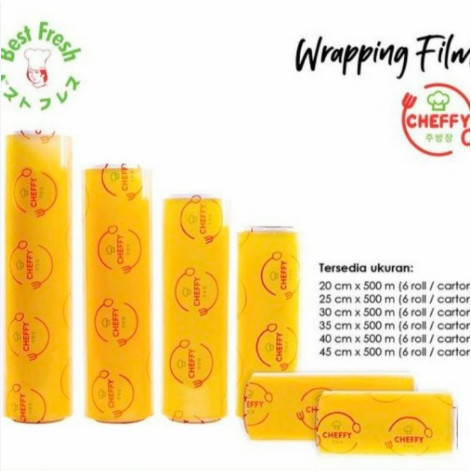 CHEFFY WRAPPING ROLL - Plastik Wrapping Cheffy - Plastik Wraping 30 / 45 500 meter