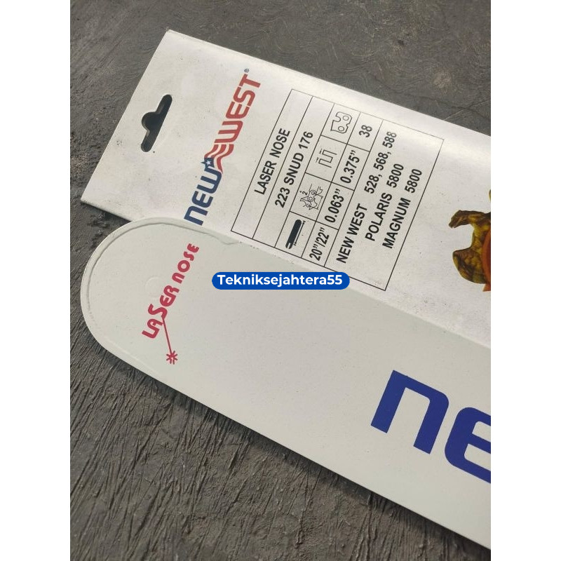 Bar Senso New West 22" Inchi Laser Baja Chainsaw New West 22" - Teknik Sejahtera