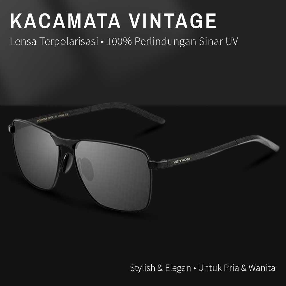 BSDMall- Kacamata Antik Vintage Kacamata Anti UV Kacamata Terpolarisasi