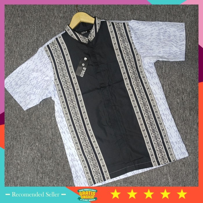 Bahan Bagus Berkualitas Premium Termurah /Kemeja Koko Pria Dewasa Cole Busana Muslim Pria - Batik 02