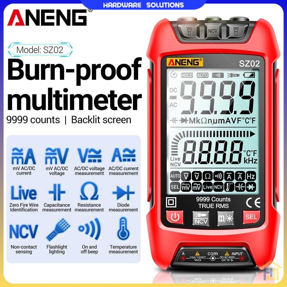 ANENG Digital Multimeter Multitester Voltage Tester Burn Proof - SZ02