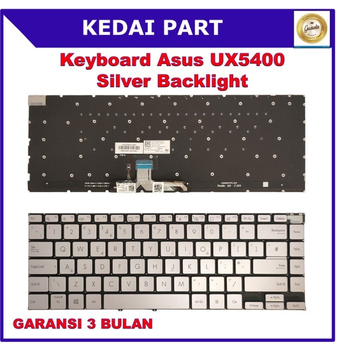 Keyboard Asus Zenbook 14x OLED UX5400 UX5400E UX5400EA UX5400EAG UX5400EG UX5400ZB UX5400ZF Black Si