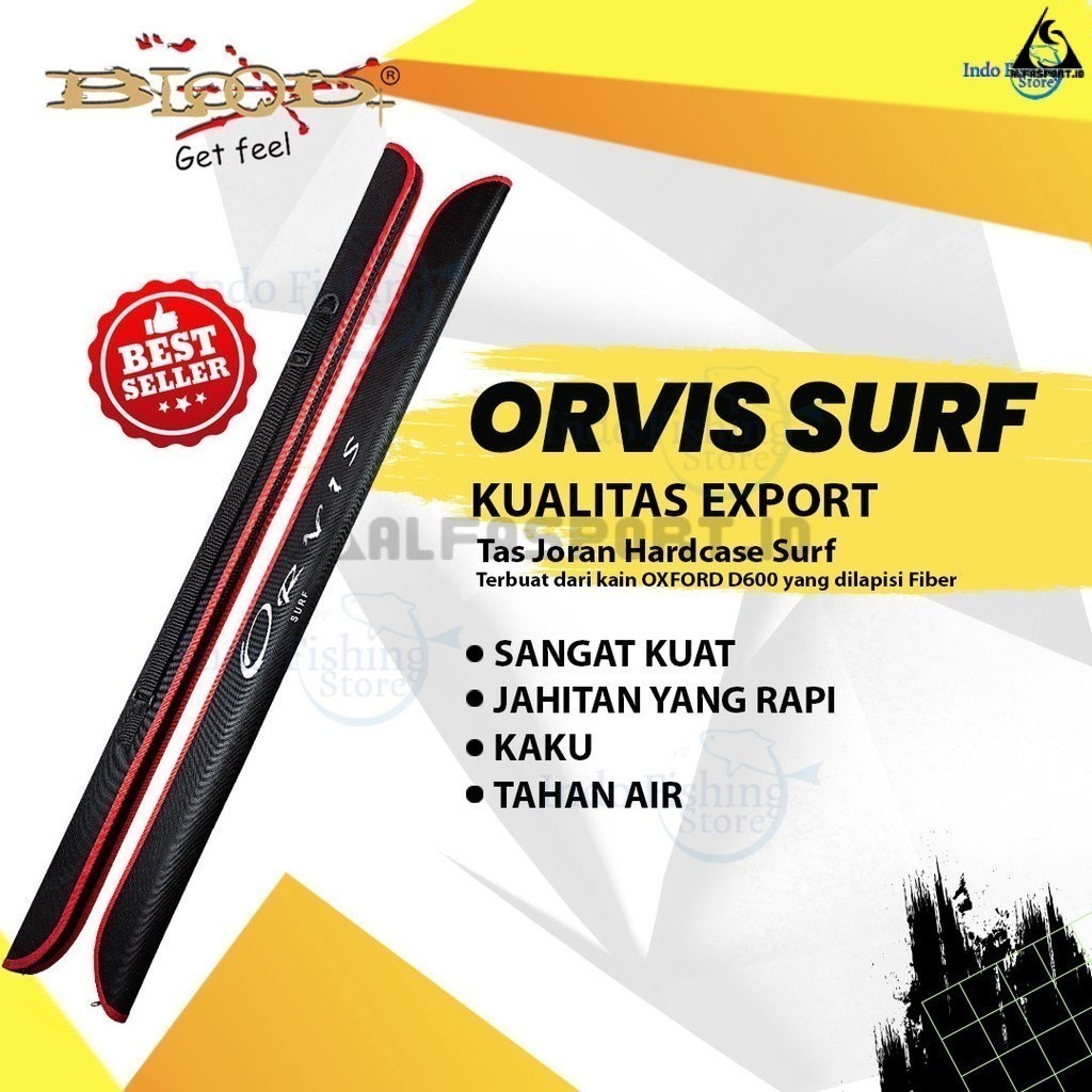AlfaSport.id Tas Joran Pancing Blood ORVIS SURF Tas Mancing Hardcase Anti Air Waterproof untuk Joran