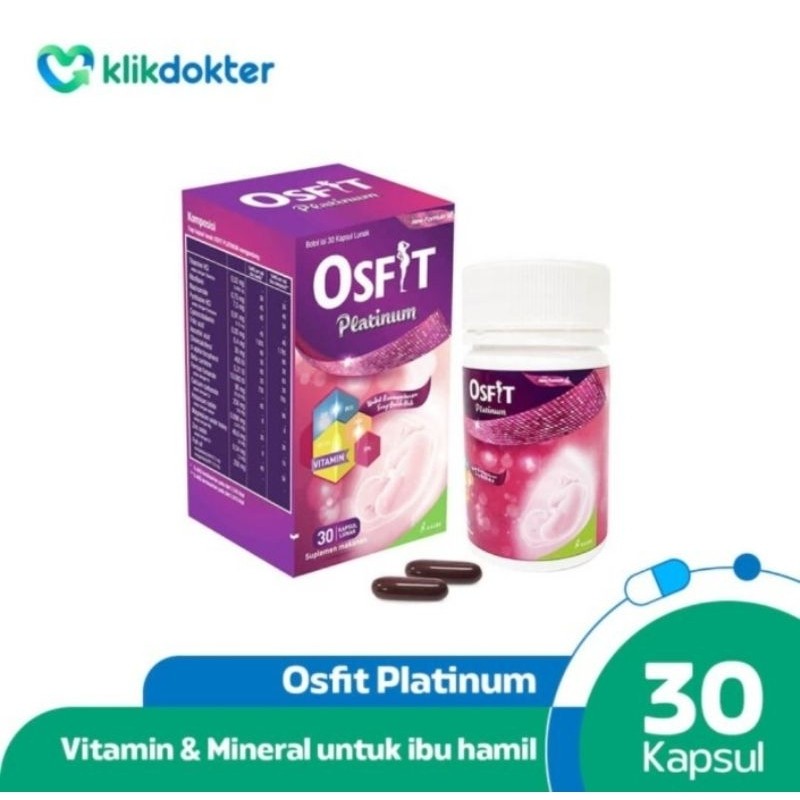 HG66YA Osfit Platinum 30 Caps Vitamin Ibu Hamil dan Menyusui