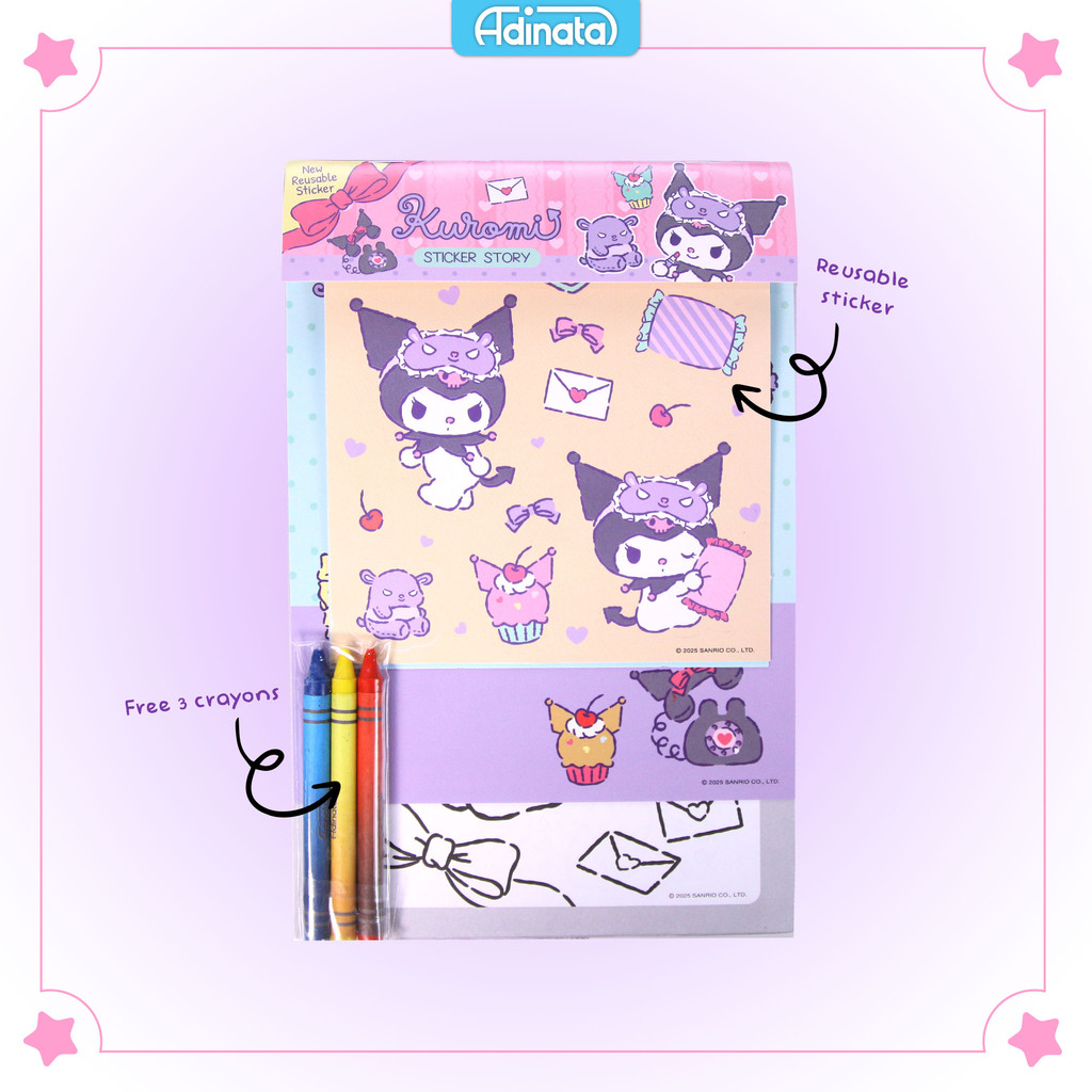 

Kuromi Sticker Story Book 2432-6713 - Adinata / Stiker