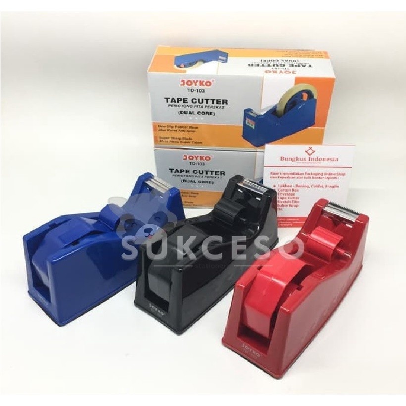 

Joyko Tape Cutter TD-103 Tape Dispenser Isolasi Sedang