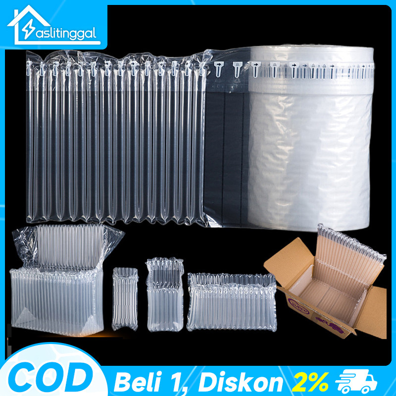 

50M Kolom gelembung, tahan tekanan super, kemasan lebih aman Air Bubble Wrap Anti Pecah Inflatable Bag Plastik Air Bag Roll Cushion Packing Bubble Wrap Extra Bubble Packing Air Bag Cushion Packing Inflatable Bubble Wrap Inflatable Roll
