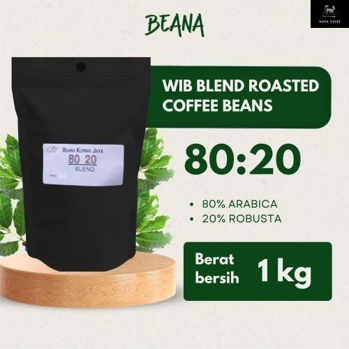 

WIB Blend Coffee Roasted Beans | Blend Kopi Robusta Arabica 1 Kg - Beana Roastery Semarang