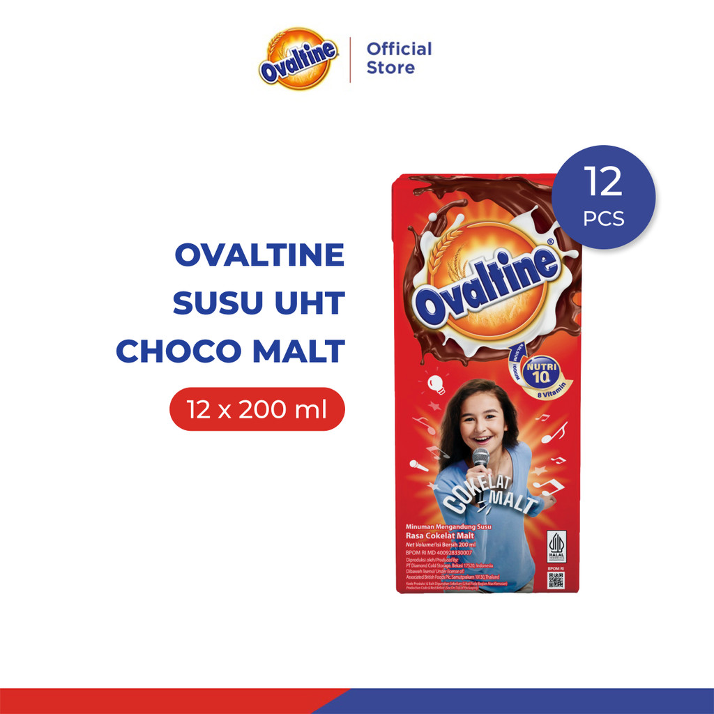 

Ovaltine Susu UHT Choco Malt 200ml x 12pcs