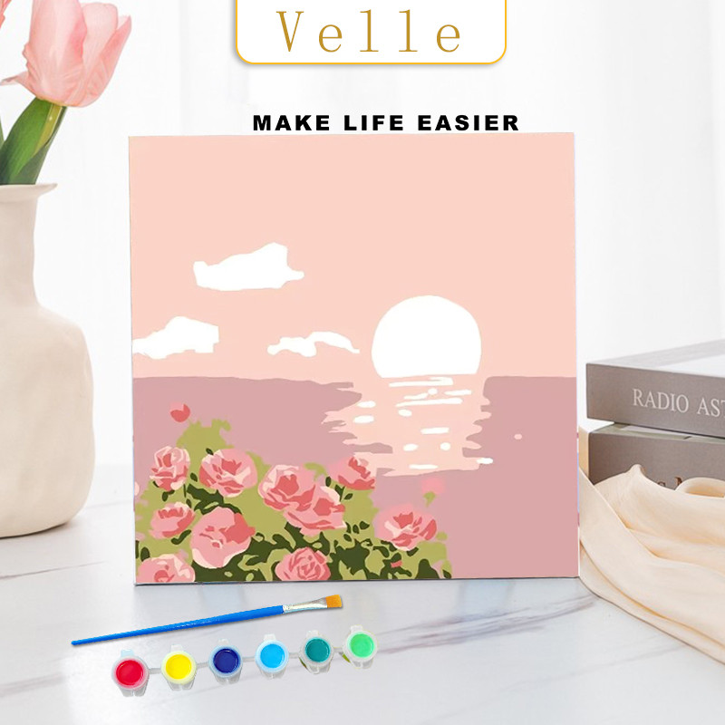 

VELLE 30cm Paket Melukis Dilengkapi Dengan Nomor/Paket Melukis dan Mewarnai/ Paint By Number