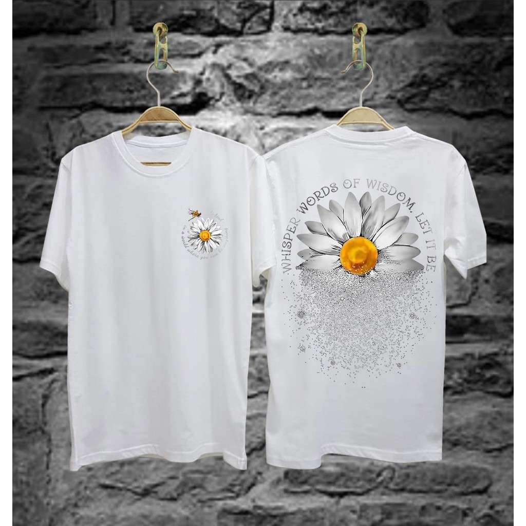 BAJU KAOS MOTIF BUNGA MATAHARI // KAOS DISTRO SUNFLOWER // KAOS PRIA KEREN // KAOS MURAH // KAOS PRI
