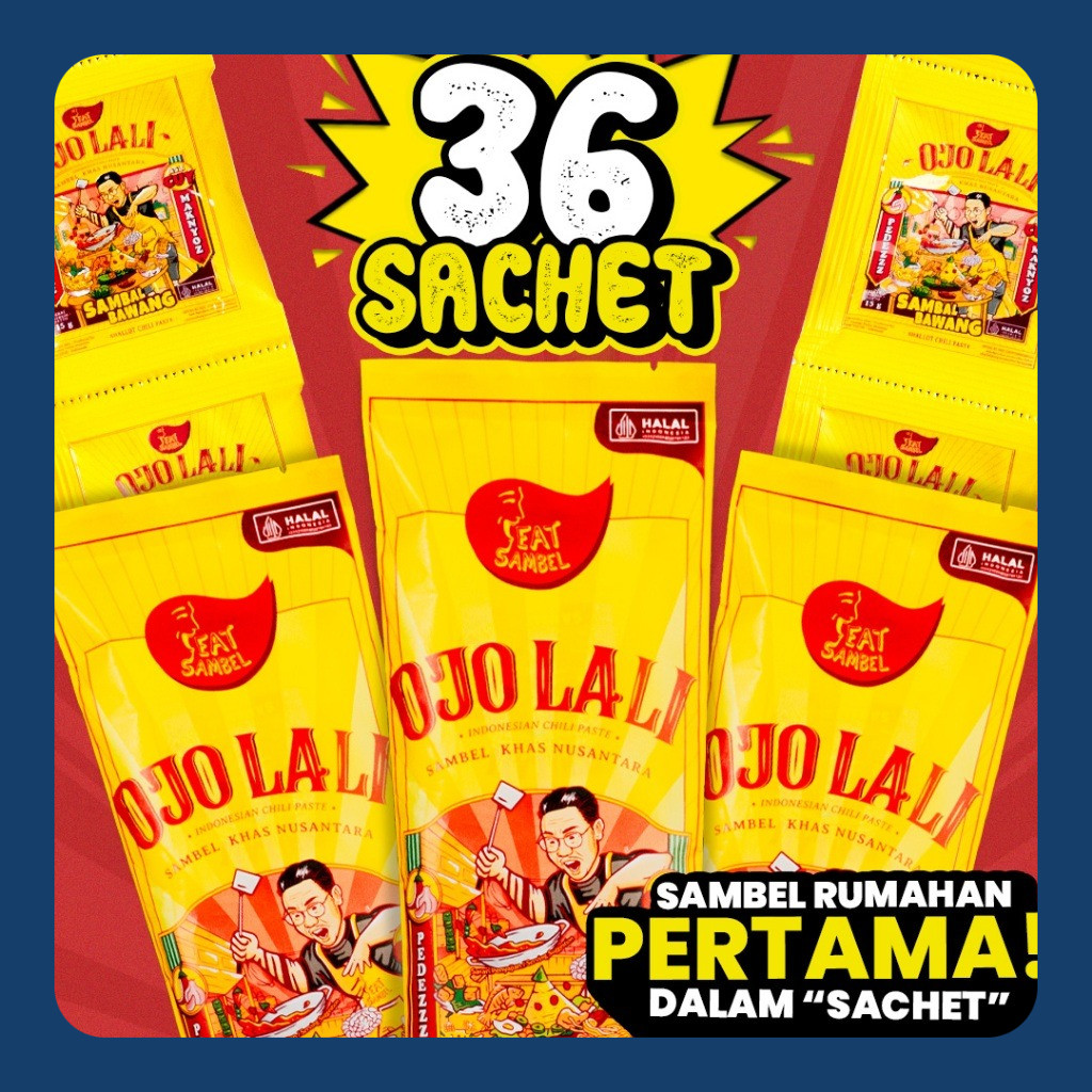 

Eatsambel - Sambel Bawang Ojolali [36 Sachet] Paket Populer