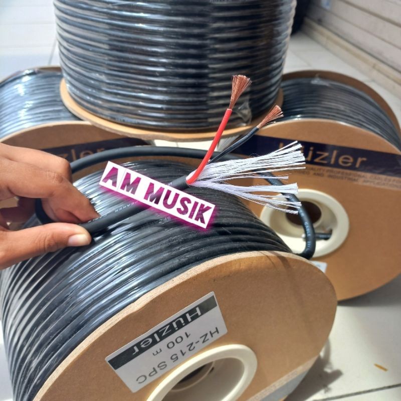 KABEL SPEAKER ISI 2 HUZLER 2x1,5 SERABUT TEMBAGA ORIGINAL