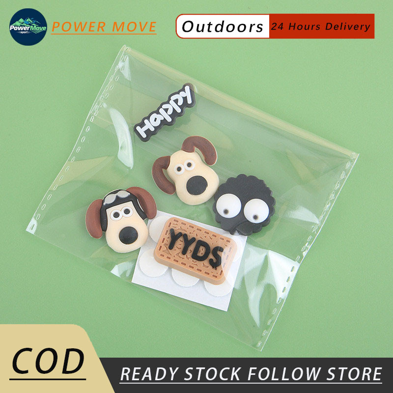 

3D Anak Anjing Kartun Plastik Lembut Aksesoris Diy Aksesoris Ponsel Kasus Lubang Tambalan Sepatu Cangkir Obat Kumur Stiker Tiga Dimensi