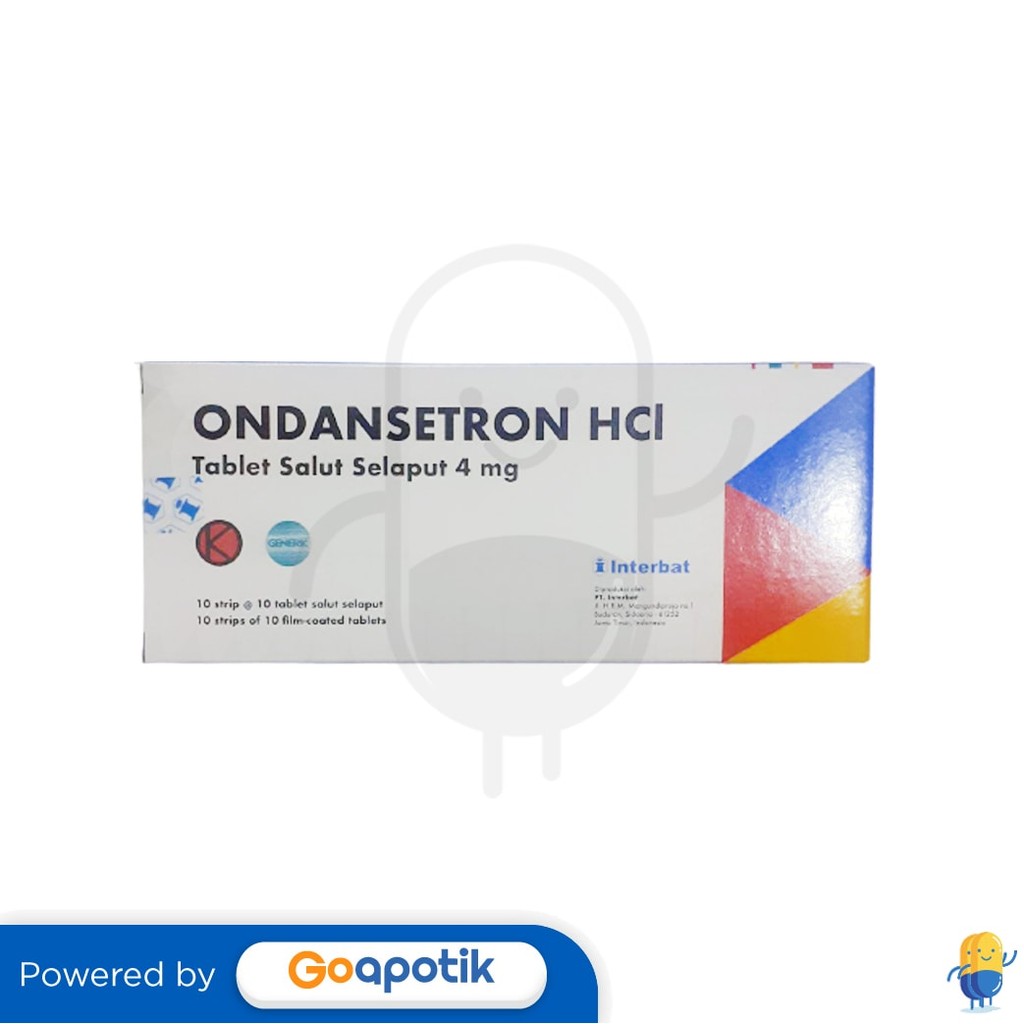 Ondansetron Hcl Interbat 4 Mg Box 100 Tablet