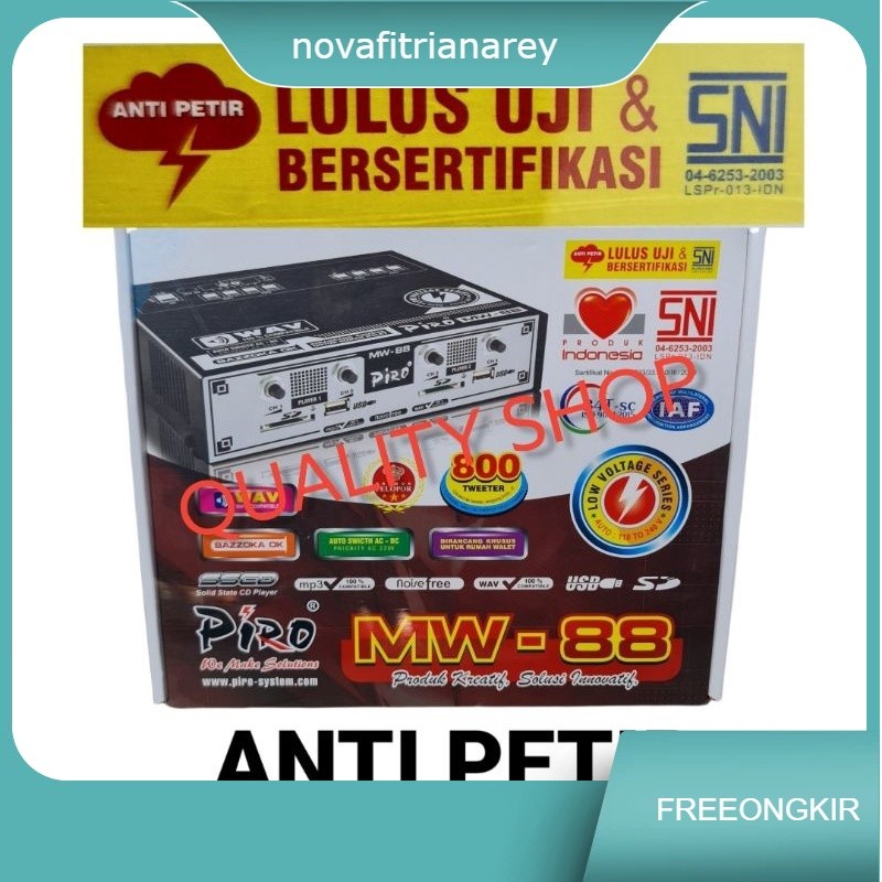 Amplifier walet Piro mw88 MW 88 original