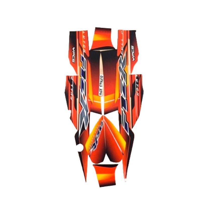STIKER STRIPING F1ZR TAHUN 2003 HITAM ORANGE/striping / sticker lis body Yamaha fizr / fiz r / f1zr 