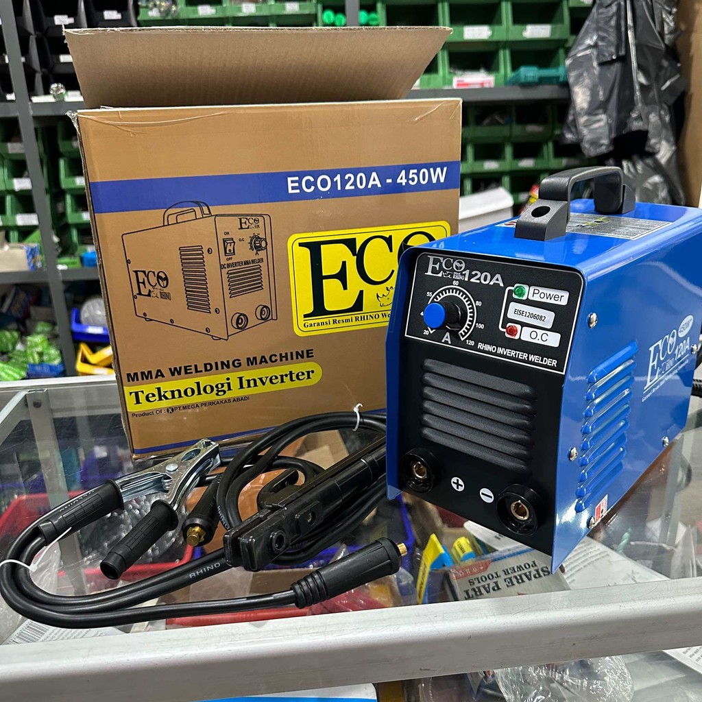 Rhino Mesin Las Mma-120A 450 & 900Watt Igbt