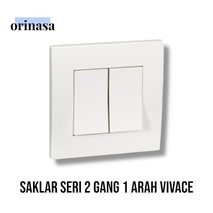 Saklar Seri Saklar Double Saklar 2 Gang 1 Way Vivace Schneider