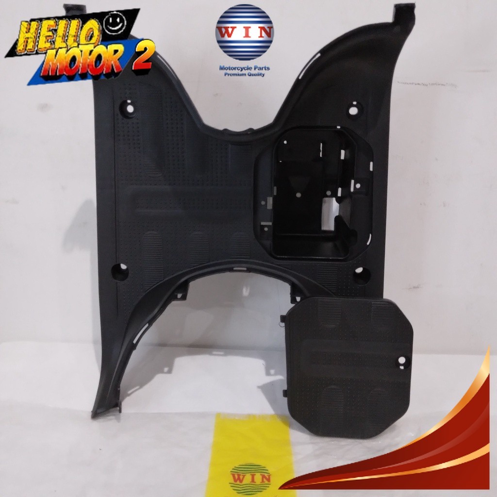 Pijakan Kaki + Tutup Aki Scoopy 110 FI 2017 2018 2019 2020 | footrest atas WIN | bordes injakan moto