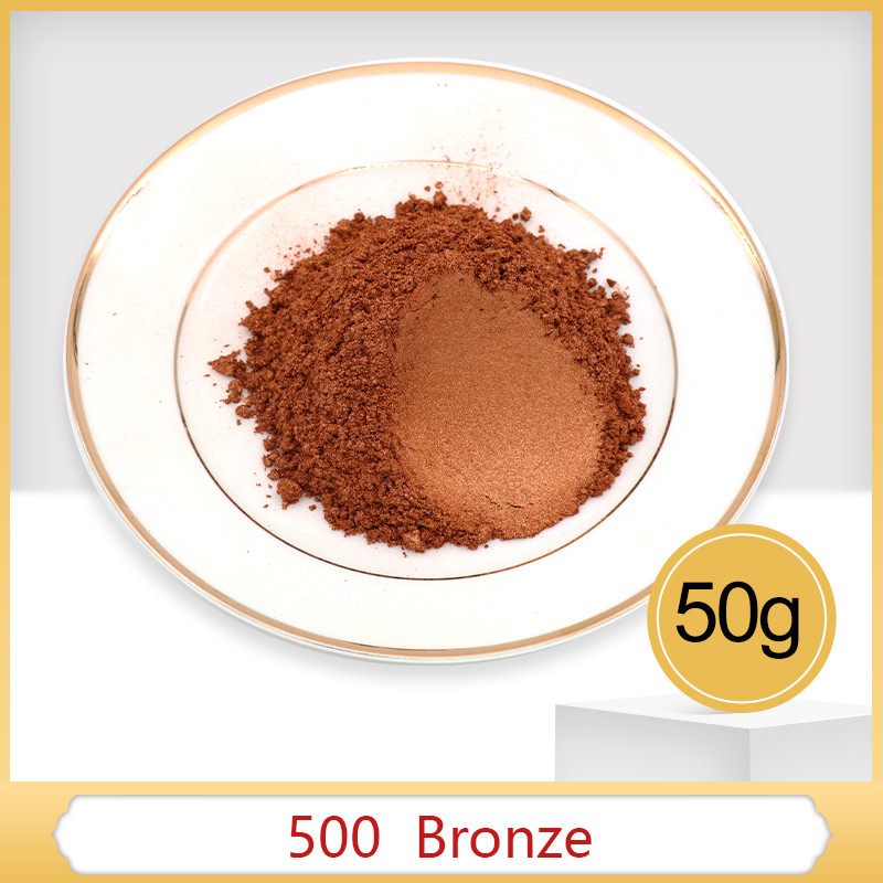 

#500 Bronze Pearl Powder Pigment Acrylic Paint in Craft Art Automotive Paint Soap Eye Shadow 50g Pai