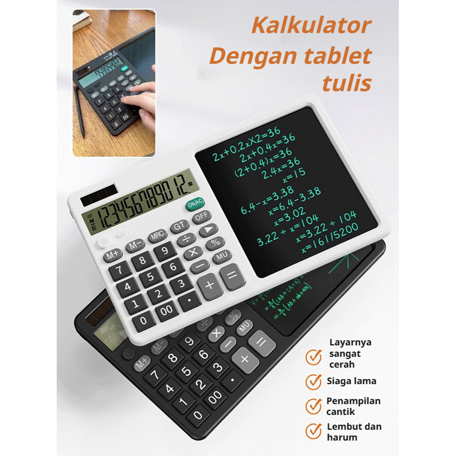 

✨Kalkulator tablet tulisan tangan multifungsi yang dapat diisi ulang/kalkulator desktop baru, perhitungan keuangan, angka, kantor, penulisan, rancangan, memo, tablet tulisan tangan