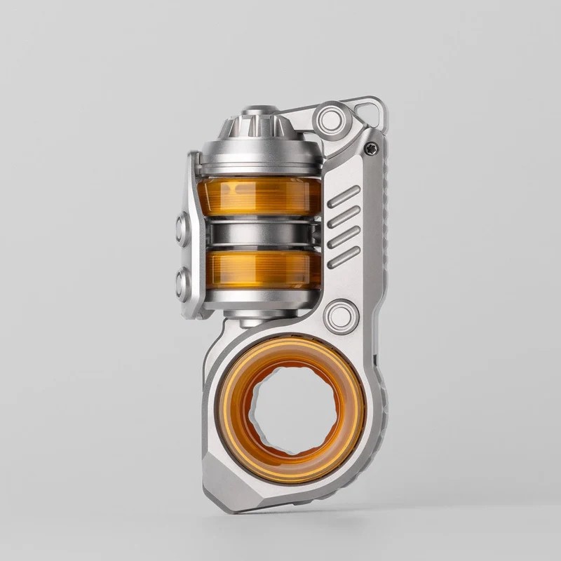 GobiggeR Sinian PEI Stainless Steel Tuning Fork Fidget Slider Pushing Egg Anti Stress ADHD EDC Fidge