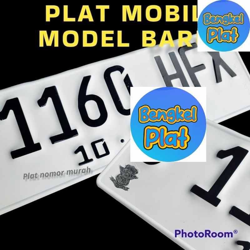 bikin plat terbaru cetak baru plat nomor mobil putih bisa hitam