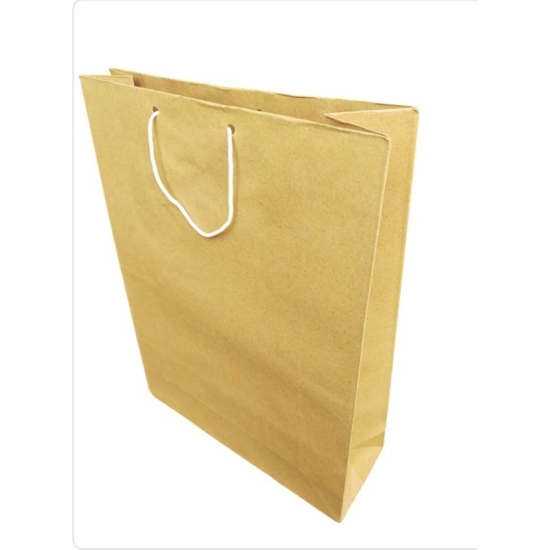

(isi 12pcs) paperbag coklat XL(uk 40x30x10)