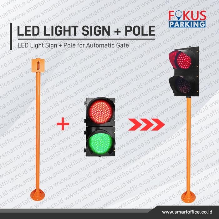 

Tiang CCTV Barrier Gate Tiang UHF ReaderTiang Lampu Sign 1.5m Cat Oren - Orange