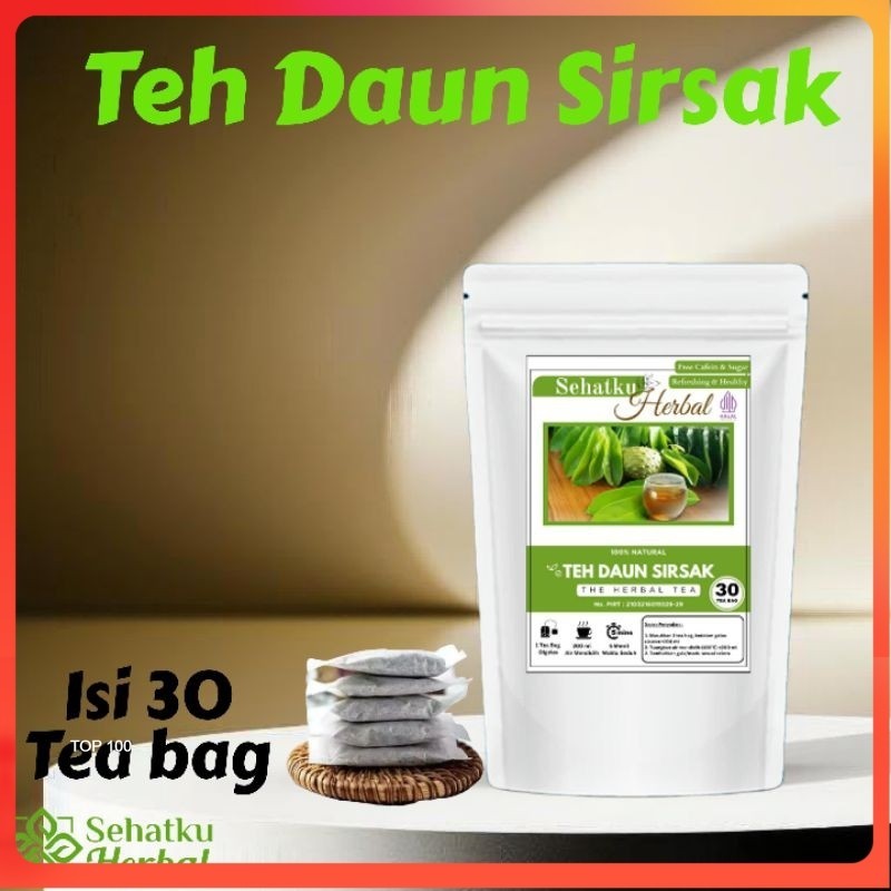 

SEHATKUHERBAL Teh Daun Sirsak : Teh Diabetes dan Anti Kanker isi 30 tea bag