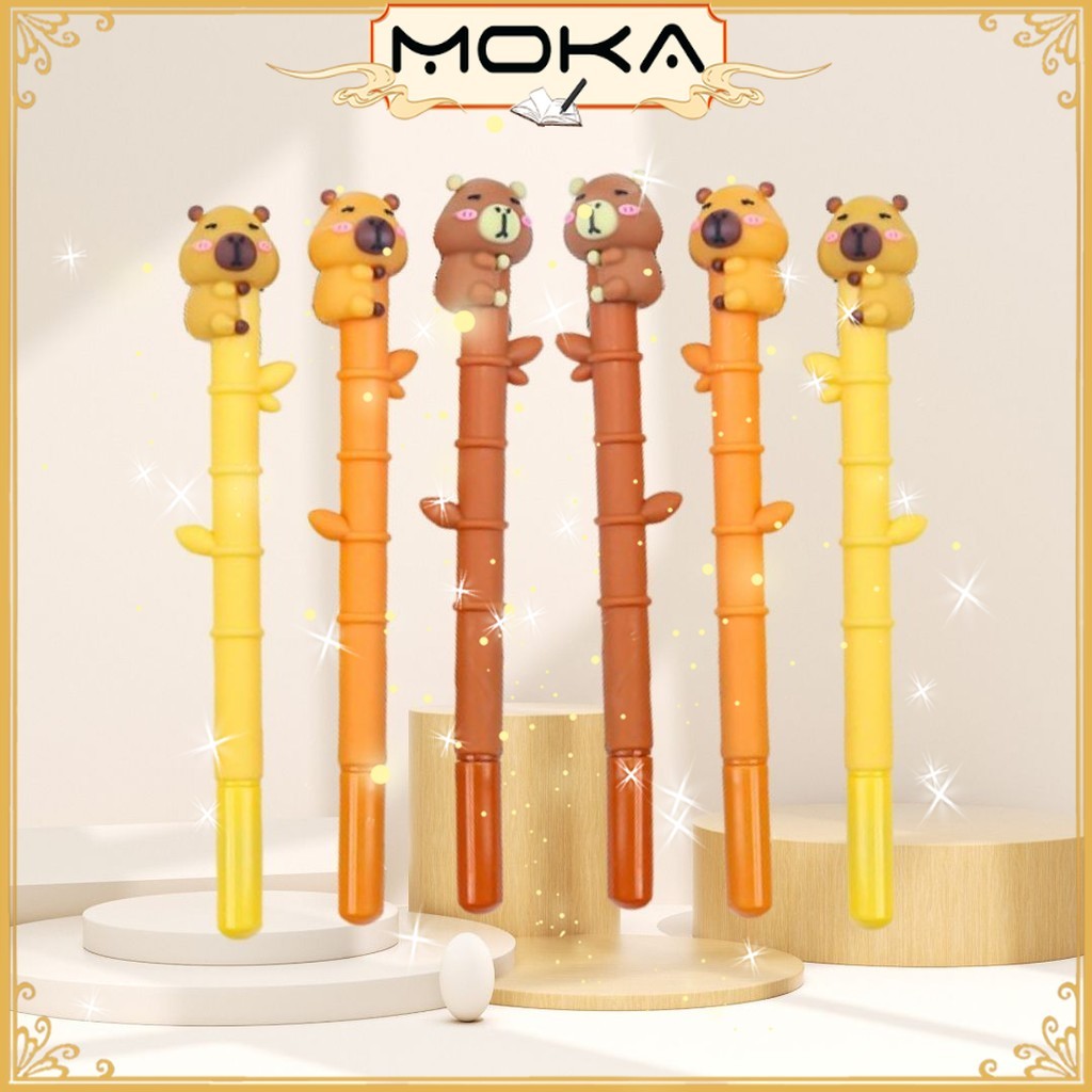 

MOKA PULPEN GEL CAPYBARA 0,5 MM TINTA HITAM KAWAII COCOK UNTUK SEKOLAH MKP77