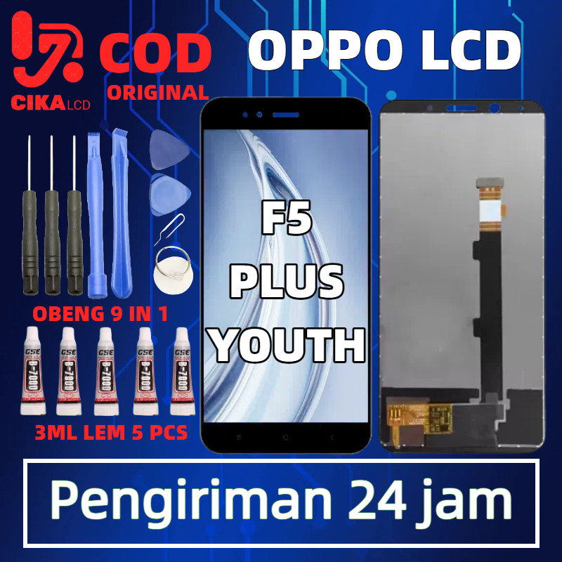 【ASLI 100%】Lcd Oppo F5/F5 Plus Fullset Touchscreen Garansi 1 Tahun | Free Alat Pasang ️ Cod