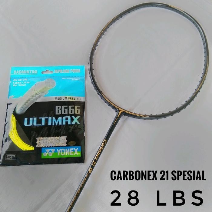 RAKET YONEX CARBONEX 21 SPESIAL 28 LBS Badminton - CARBONEX 21 SPESIAL, TERPASANG SENARR