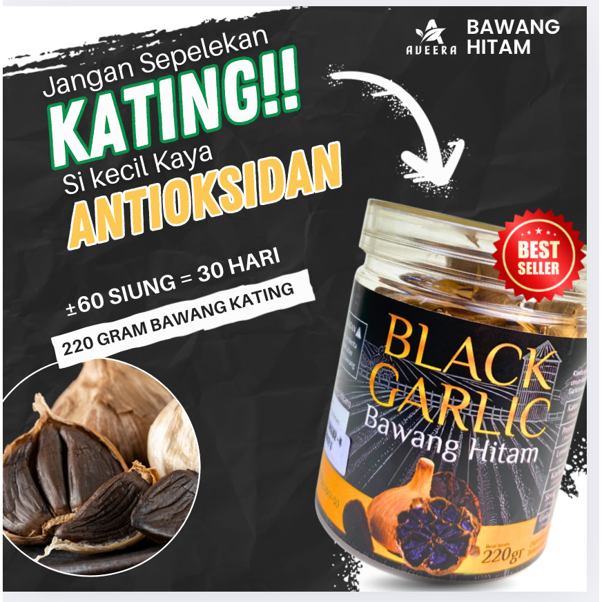 

Bawang Hitam KATING Tinggi Antioksidan Premium Murah Black Garlic