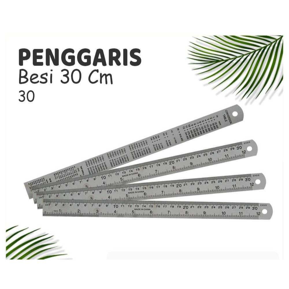 

*KA* PENGGARIS BESI 30 CM / PENGARIS BESI PANJANG / PENGGARIS BESI VANCO / STAINLESS STELL RULER NEW