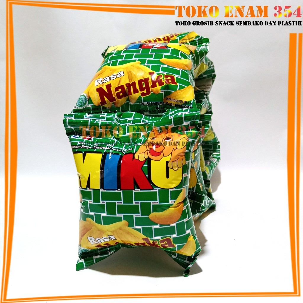 

termurah Snack miko rasa nangka renceng isi 10 bungkus x 8 gram